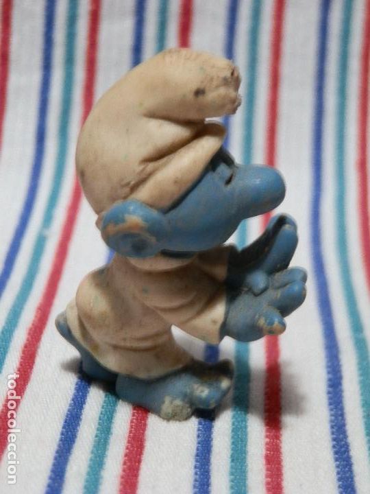 Figuras de goma y PVC: SCHLEICH FIGURA PITUFO SONAMBULO - Foto 4