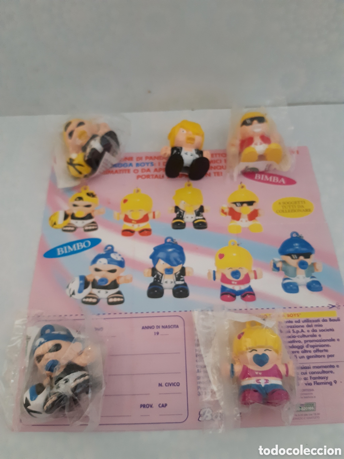 Figuras de Goma y PVC: Figuras Bauli Tagga Boys Bimbo Bimba kinder bebe