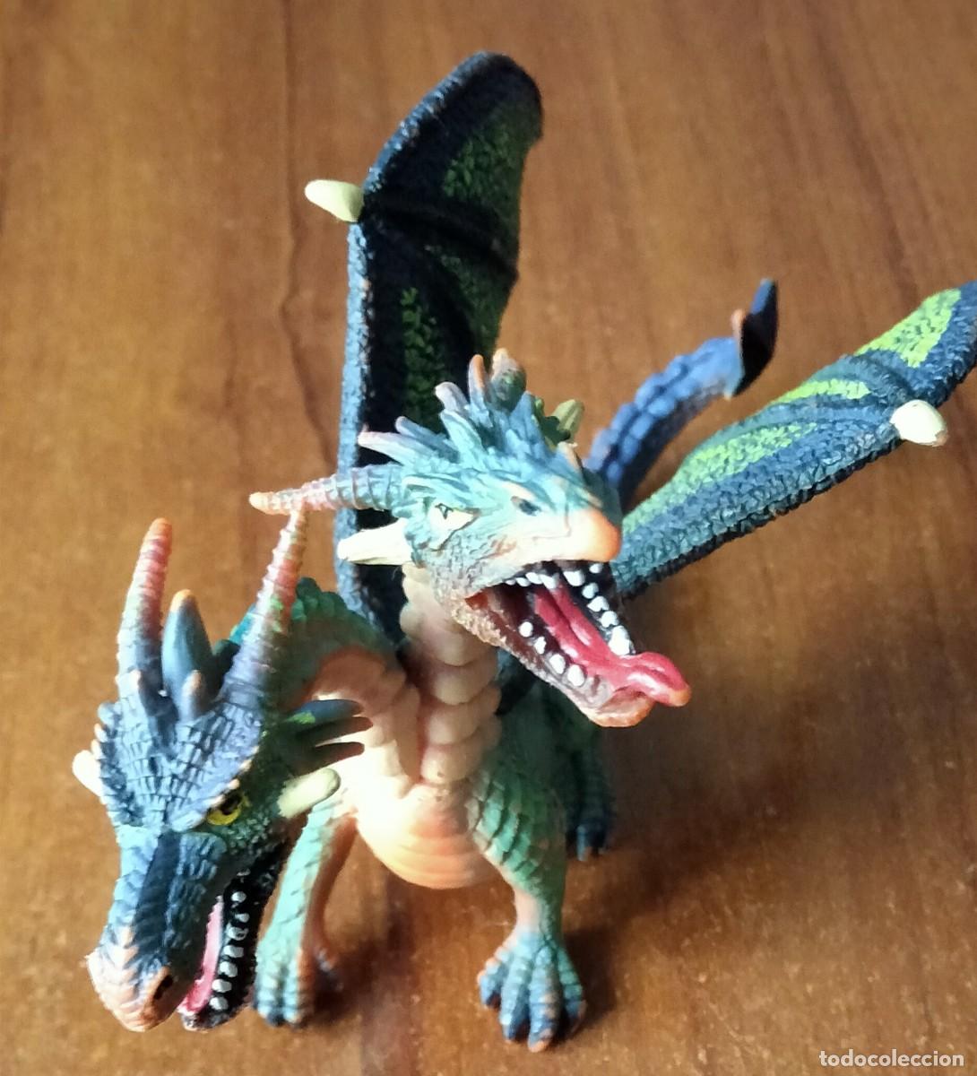 Figuras de goma y PVC: Drag&oacute;n de dos cabezas PVC - Foto 2
