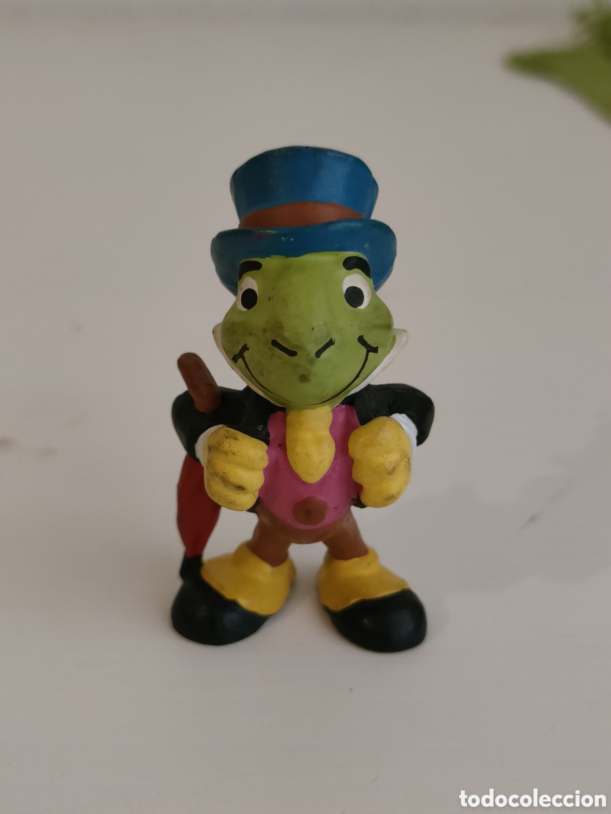 Figuras de goma y PVC: Figura pvc de Pepito Grillo. De Bully. - Foto 1