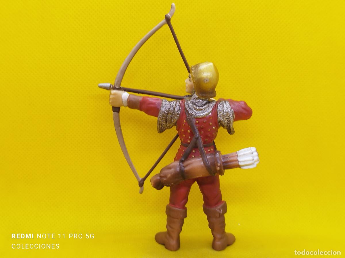 Figuras de goma y PVC: Schleich Arquero medieval de pie REF 70015 - Foto 4