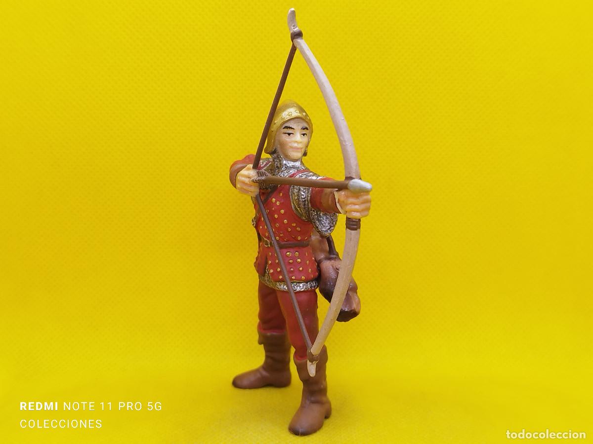 Figuras de goma y PVC: Schleich Arquero medieval de pie REF 70015 - Foto 2