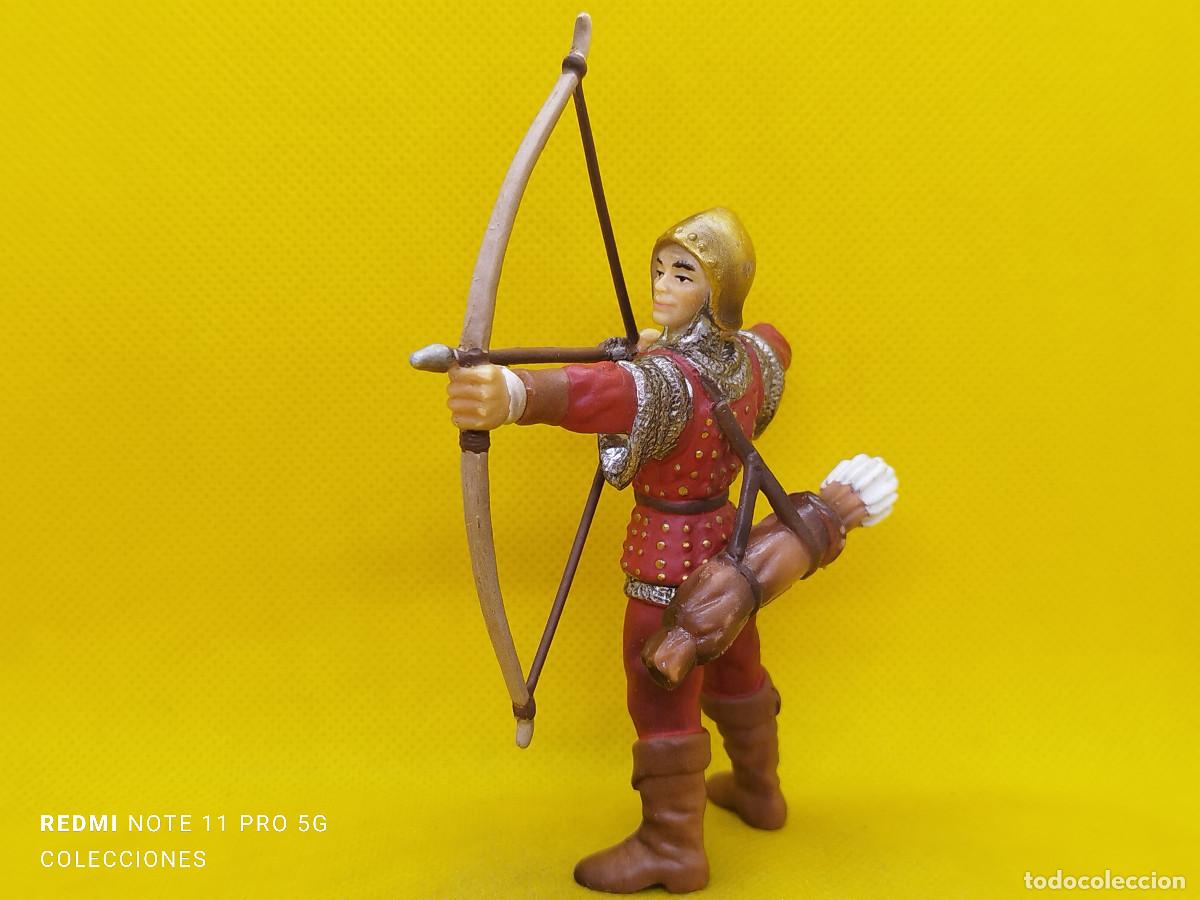 Figuras de goma y PVC: Schleich Arquero medieval de pie REF 70015 - Foto 1