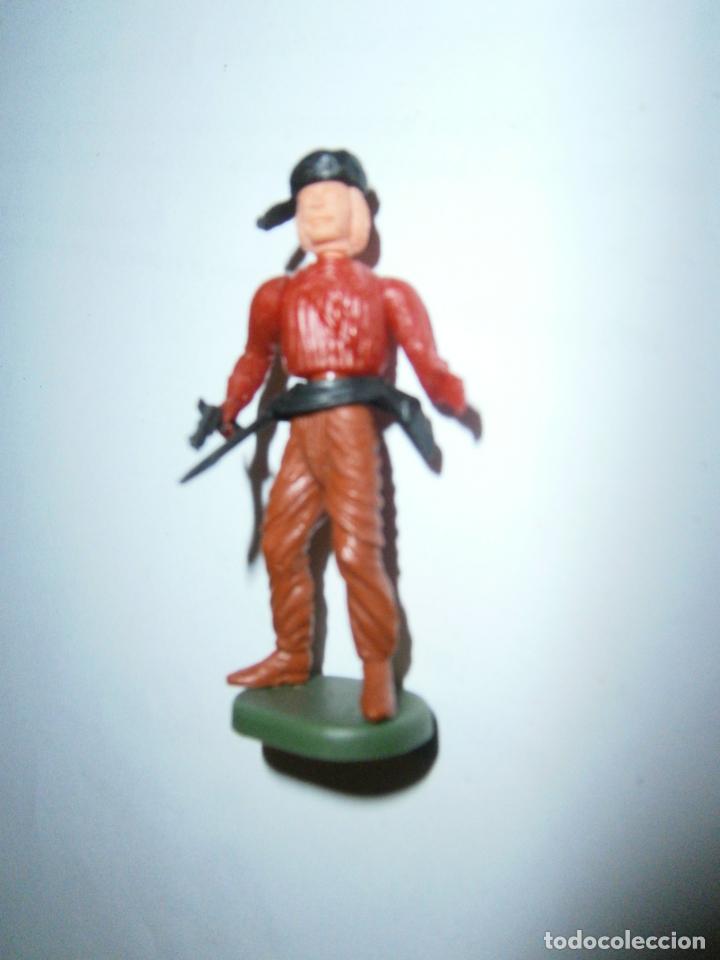 Figuras de goma y PVC: ANTIGUA FIGURA DANIEL BOONE - Foto 2