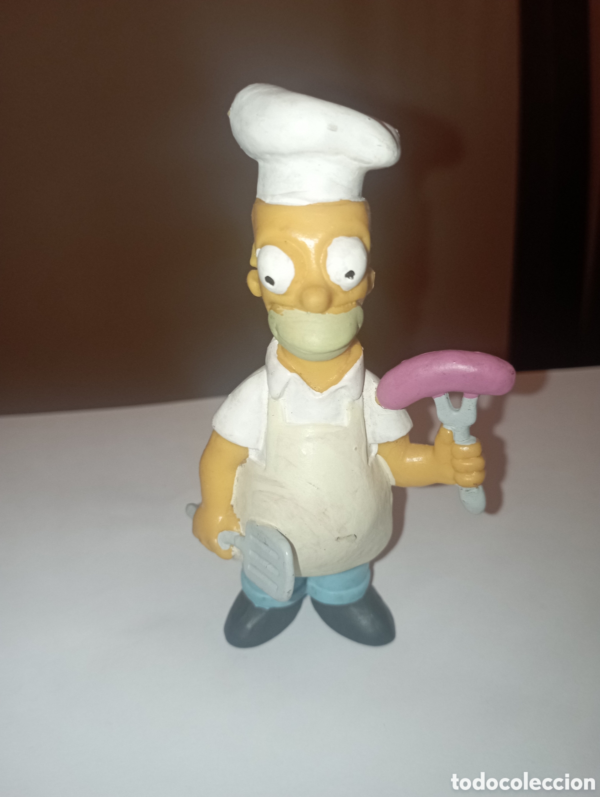 Figuras de Goma y PVC: HOMER COCINERO FIGURA DE PVC MADE IN SPAIN MINILAND A&Ntilde;OS 90