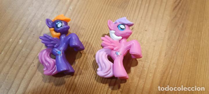 Figuras de goma y PVC: 2 figuritas MI PEQUE&Ntilde;O PONY PONY ROSA FIGURA DE PVC DE 5 CM