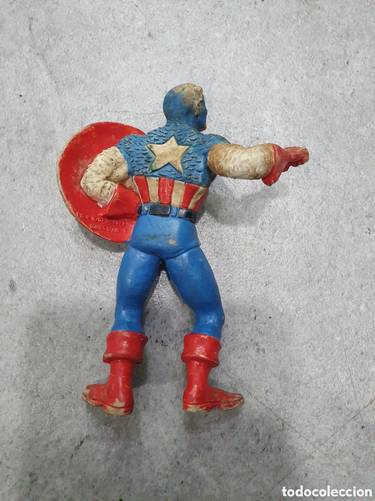 Figuras de goma y PVC: Capit&aacute;n Am&eacute;rica. Comics Spain. Marvel. (L90) - Foto 2