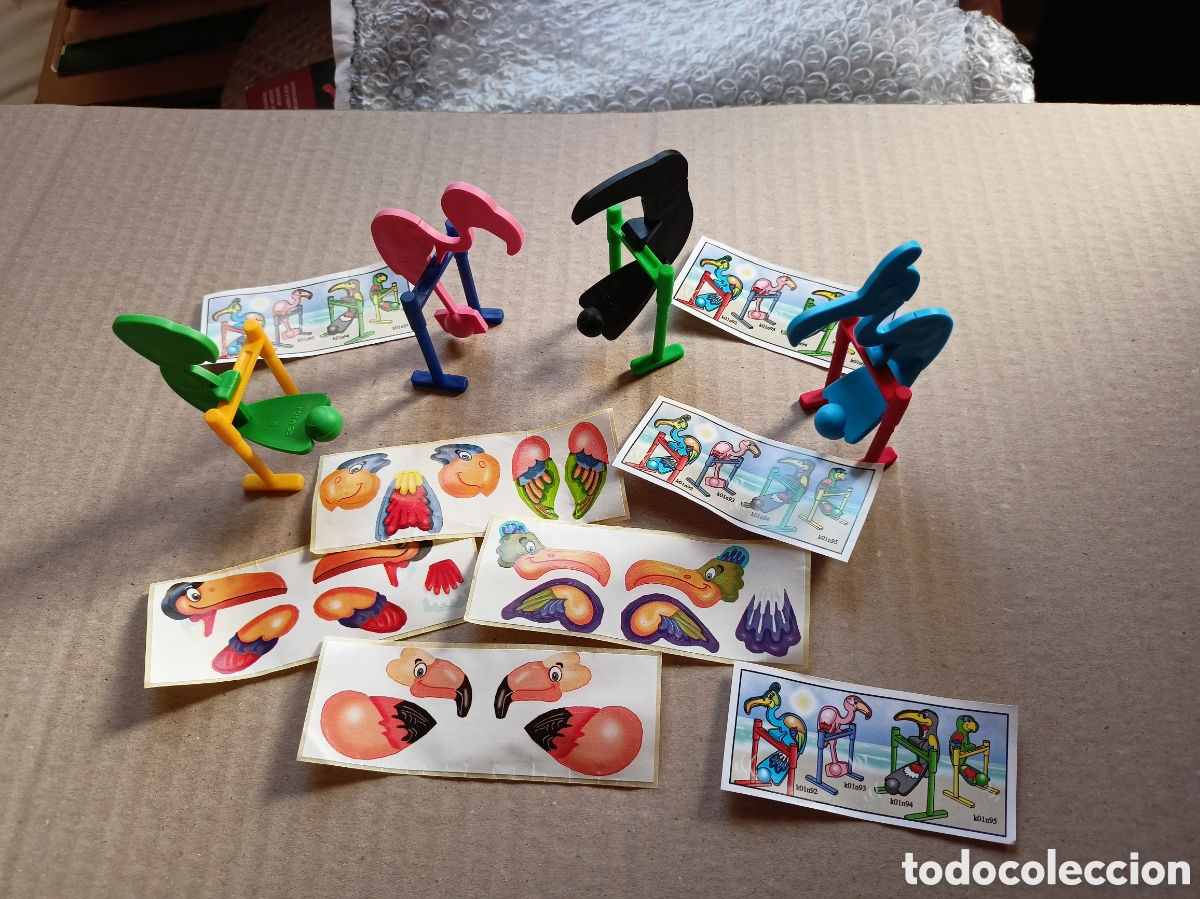 Figuras de goma Kinder: Figuras Kinder p&aacute;jaros - Foto 1