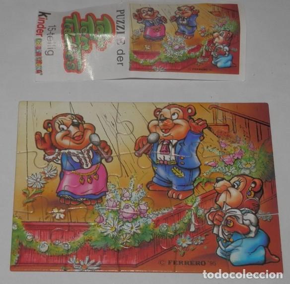 Figuras de goma Kinder: PUZZLE KINDER-TOP TER TEDDIES - Foto 1