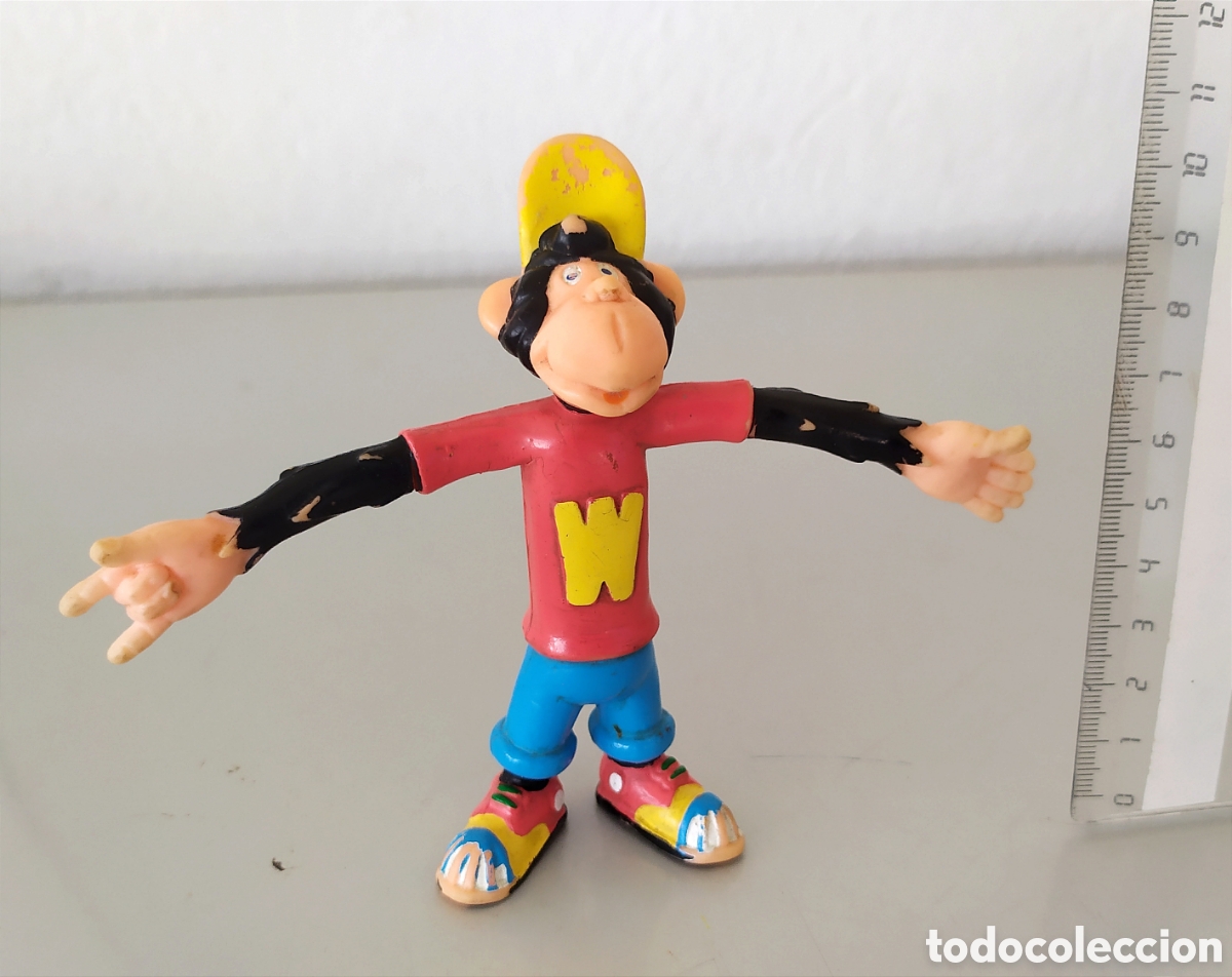 Figuras de Goma y PVC: WAIKIKI Mono figura goma vintage mu&ntilde;eco