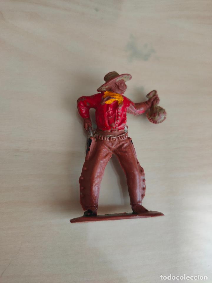 Figuras de goma y PVC: Vaquero de Lafredo 5,5 cms. Pl&aacute;stico. - Foto 1