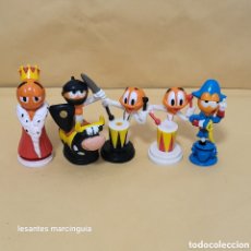 Figuras de Goma y PVC: LOTE 5 PVC FIGURAS AJEDREZ CHUPA CHUPS 1998 TODAS DIFERENTES - CHUPACHUPS