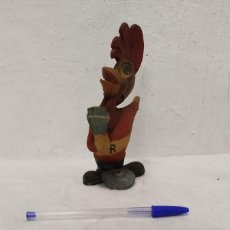 Figuras de Goma y PVC: ANTIGUA FIGURA DE GOMA PETRIFICADA DE LA CASA LANCO MADE IN SPAIN GALLO CANTANTE AÑOS 50/60