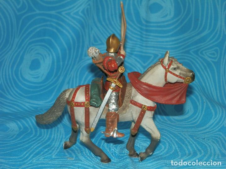 Figuras de goma y PVC: SCHLEICH ARQUERO CON CABALLO 2003 - Foto 3