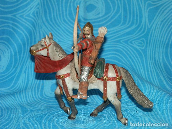Figuras de goma y PVC: SCHLEICH ARQUERO CON CABALLO 2003 - Foto 6