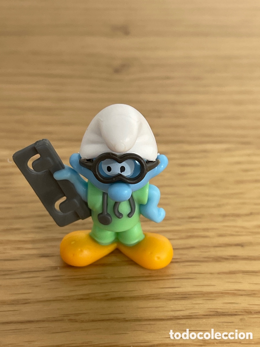 Figuras de goma Kinder: Pitufo m&eacute;dico - Foto 1