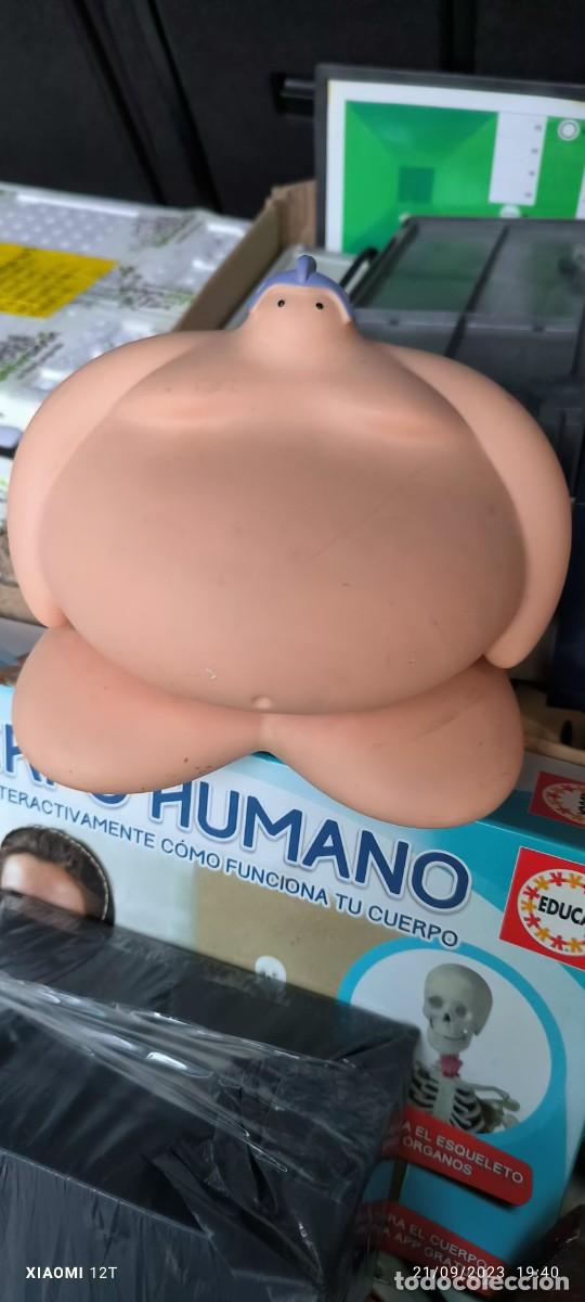 Figuras de goma y PVC: GRAN HUCHA CON FORMA DE MU&Ntilde;ECO SE SUMO - Foto 1
