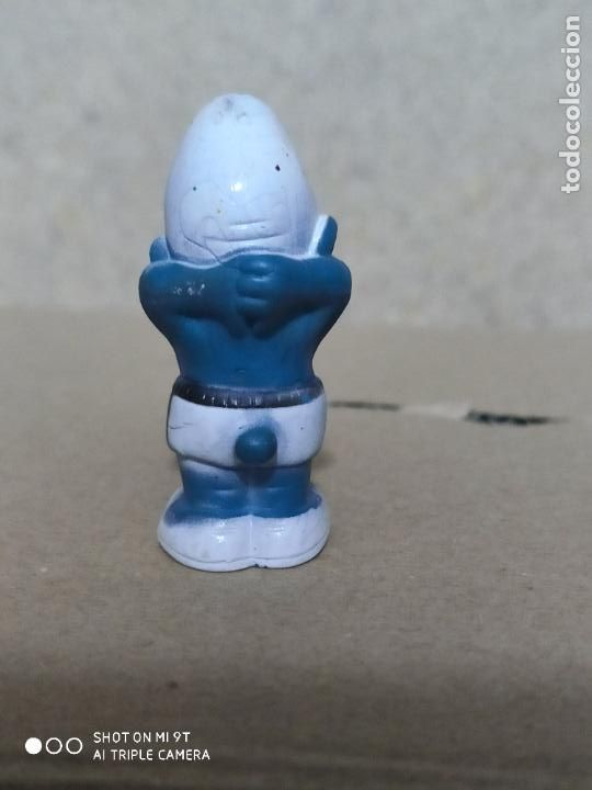 Figuras de goma y PVC: PITUFO DORMILON PIERNAS CERRADAS - Foto 2