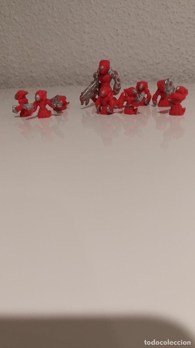 Figuras de Goma y PVC: Lote de 9 Mu&ntilde;ecos,Mini Figuras de Goma.Alien Invasores.Juego Rol de Mesa