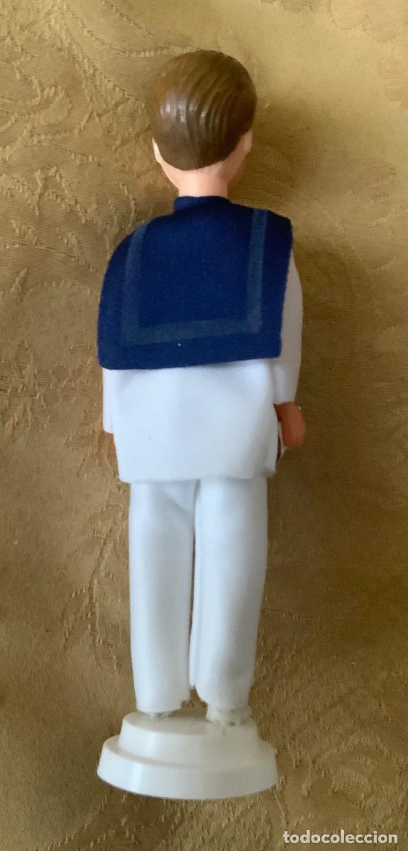 Figuras de goma y PVC: ANTIGUO MU&Ntilde;ECO CELULOIDE COMUNI&Oacute;N - Foto 5