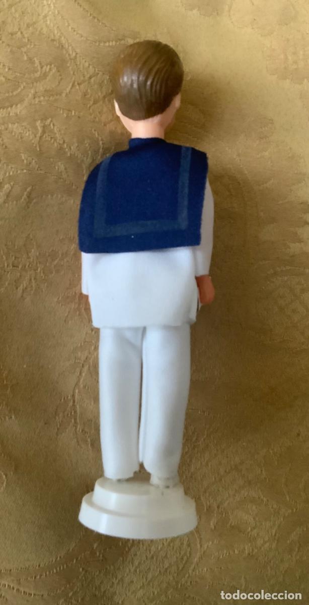 Figuras de goma y PVC: ANTIGUO MU&Ntilde;ECO CELULOIDE COMUNI&Oacute;N - Foto 6