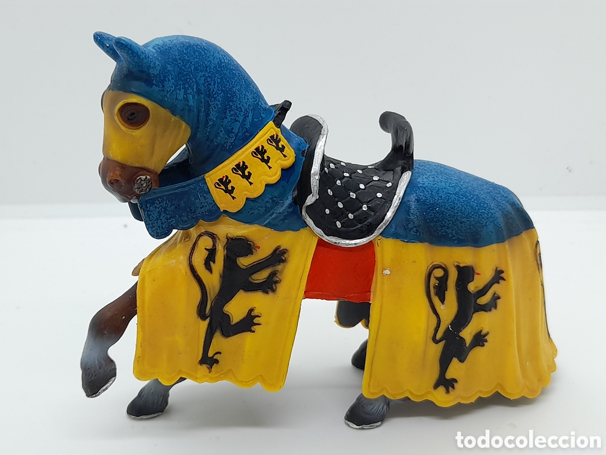 Figuras de goma y PVC: SCHLEICH . CABALLO EPOCA MEDIEVAL. - Foto 2