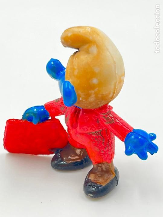 Figuras de goma y PVC: PITUFO TORERO DE GOMA - Foto 3