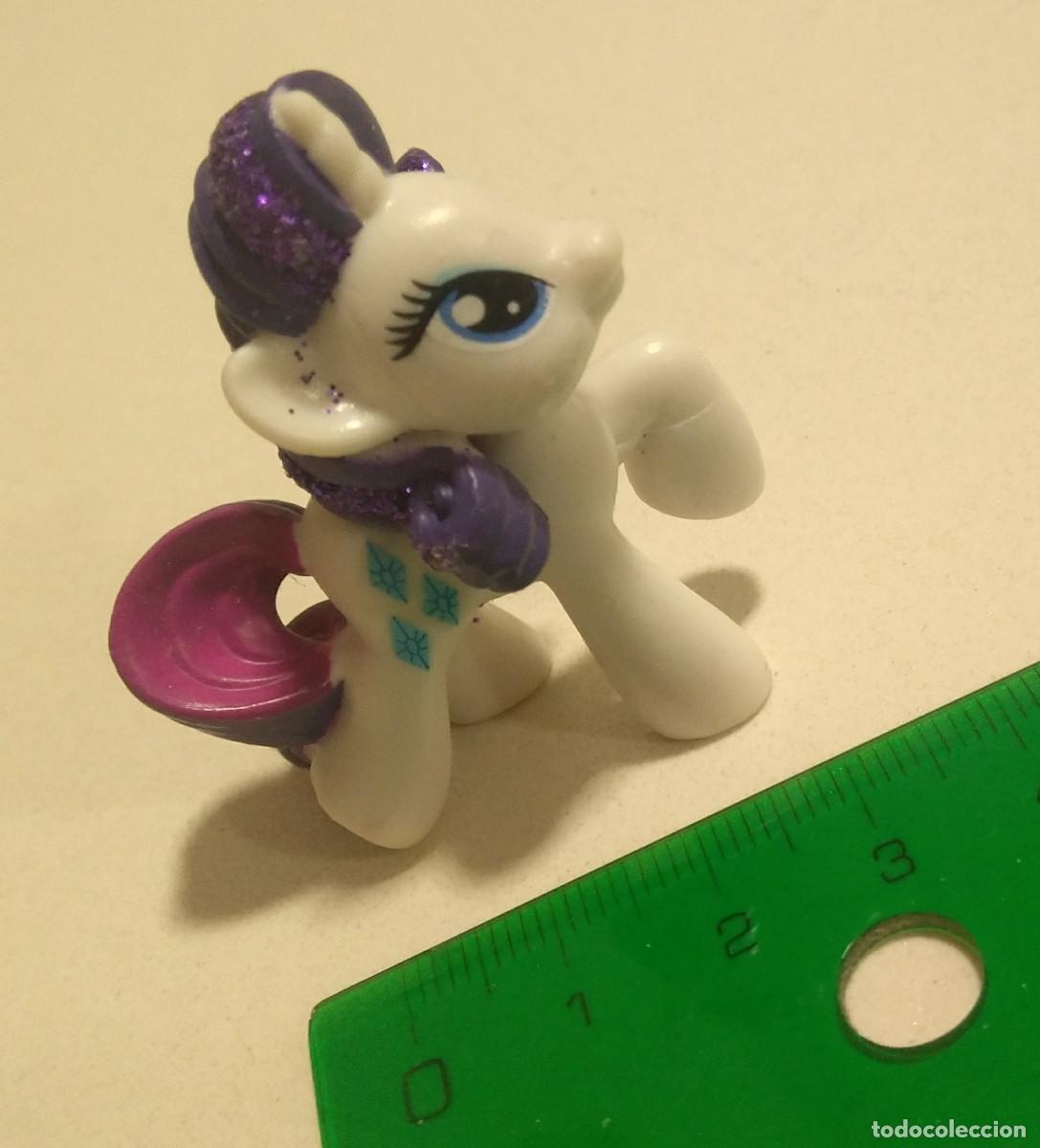 Figure di Gomma e PVC: little poney pony mu&ntilde;eco goma dura peque&ntilde;o poni glitter purpurina miniatura mini