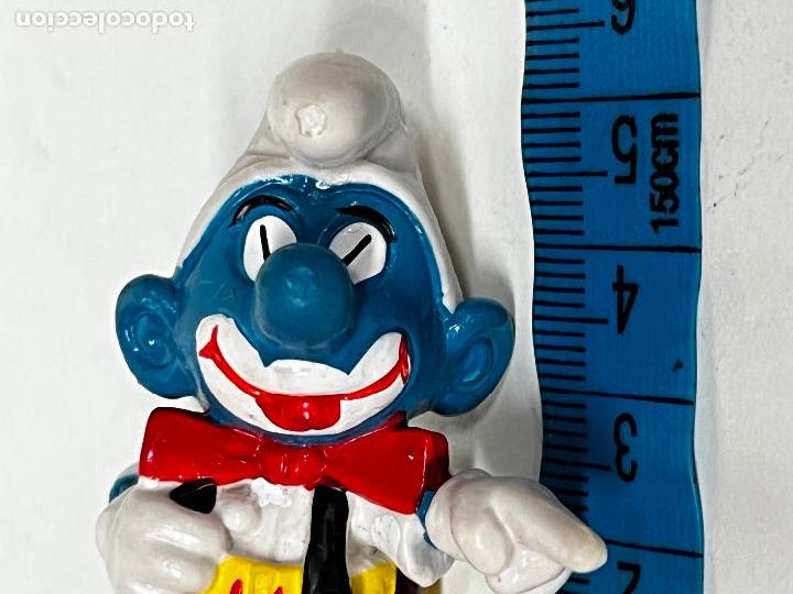 Figuras de goma y PVC: pitufo payaso a&ntilde;os 80 - Foto 4
