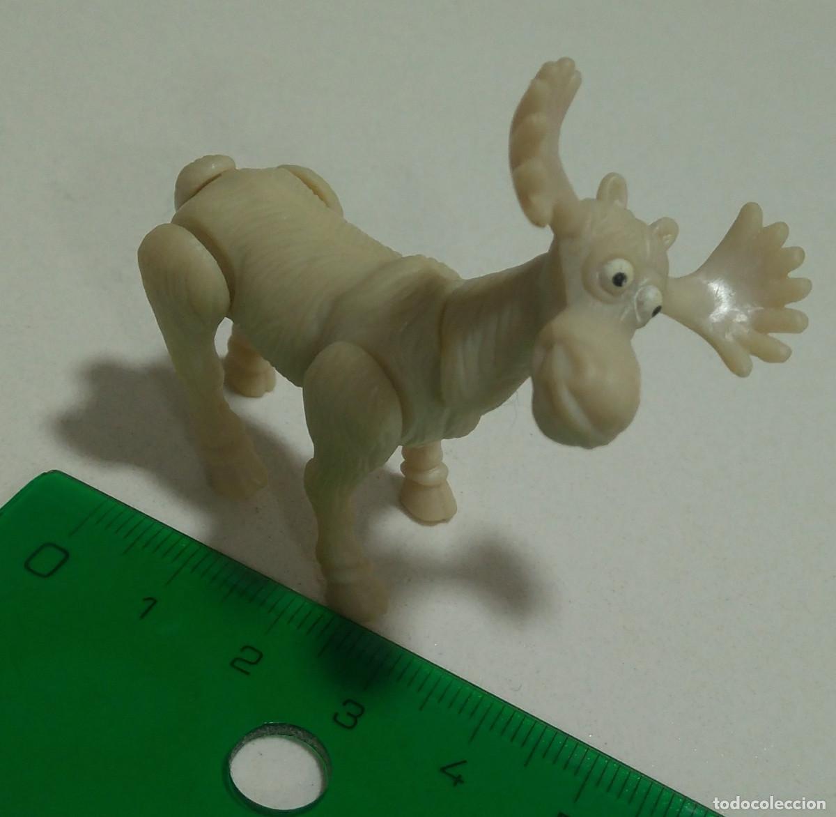 Figuras de goma y PVC: Tombola Crazy Zoo Arctic 2001 figura mu&ntilde;eco tambien de chupa chups figurita montable animal alce min