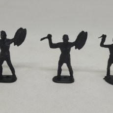Figuras de Goma y PVC: LOTE 3 FIGURAS TARZAN ORZONWEI SALVAJES NEGROS LAFREDO, JECSAN, PECH, COMANSI, REAMSA.ORIGINAL 50-60