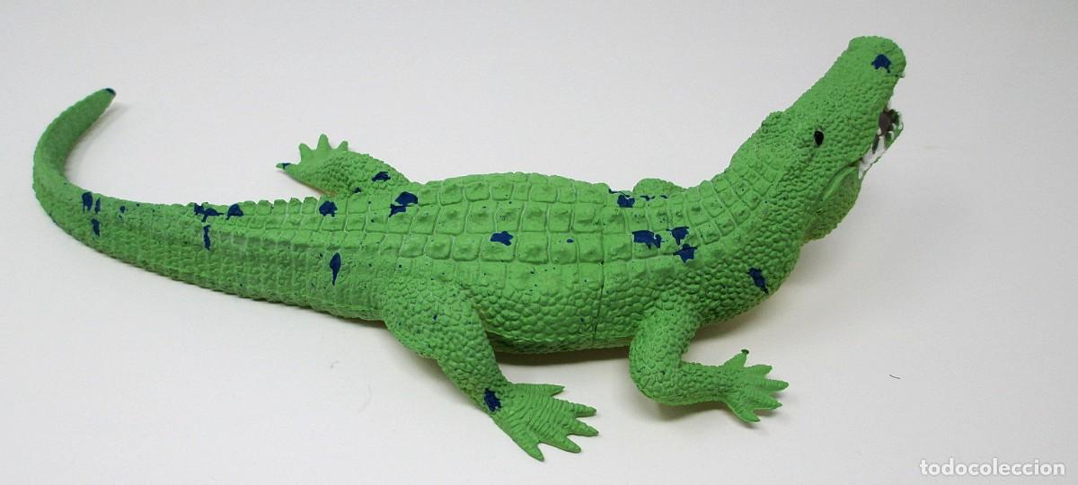 Figuras de goma y PVC: Figura de Cocodrilo - 22 cm de largo - Foto 3