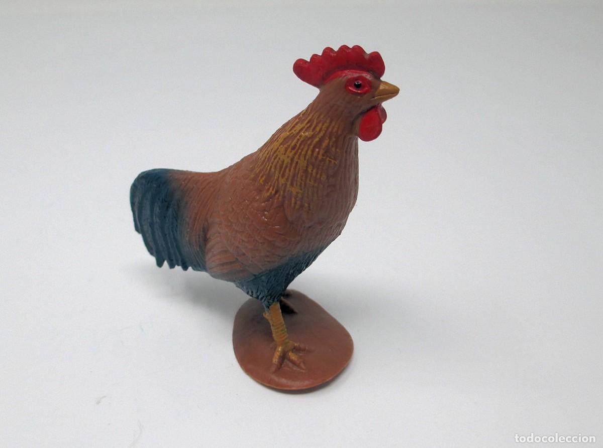 Rubber and PVC Figures: Figura de Gallo - 6 cm de alto