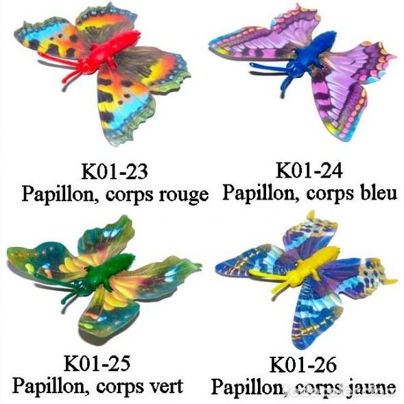 Figuras de goma Kinder: Serie mariposas Kinder Ferrero - Foto 1
