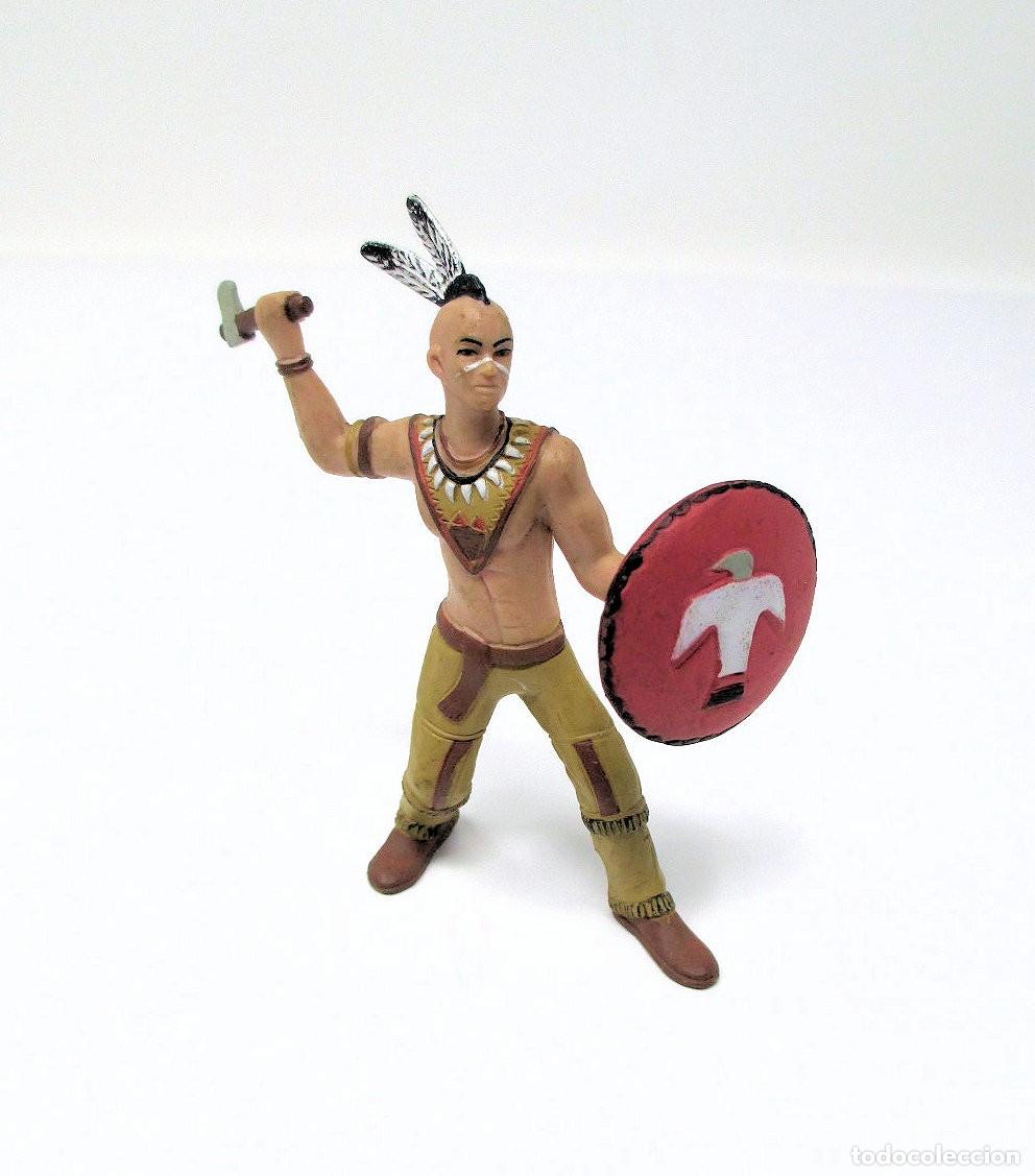 Figuras de Borracha e PVC: Figura de Indio de Comansi - 8 cm de alto