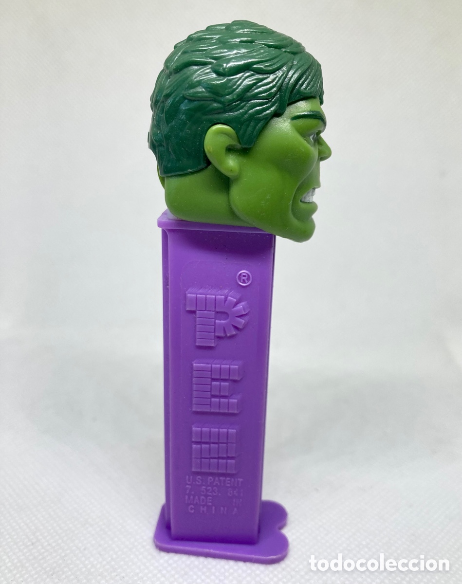 Figuras de goma y PVC dispensador PEZ: DISPENSADOR PEZ , &ldquo; HULK&rdquo; MARVEL - Foto 2