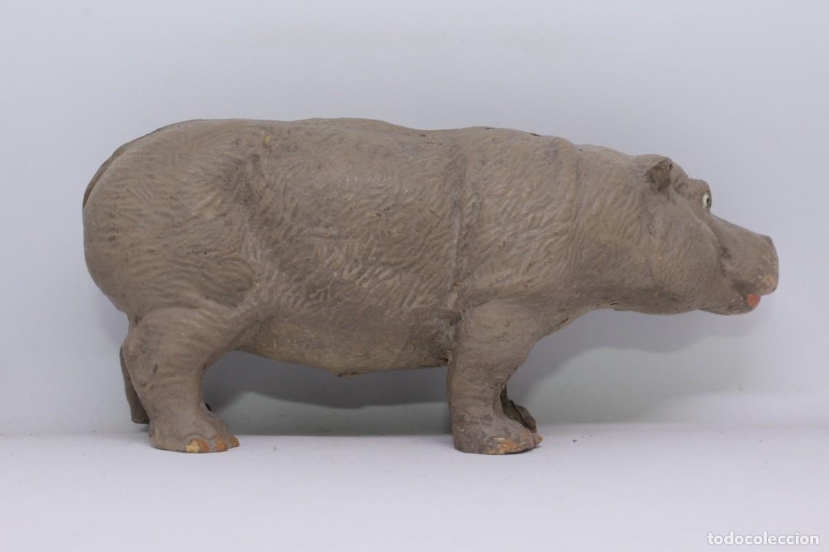 Figuras de goma y PVC: ANIMALES LINEOL ELASTOLIN COMPOSICI&Oacute;N - HIPOP&Oacute;TAMO - Foto 2