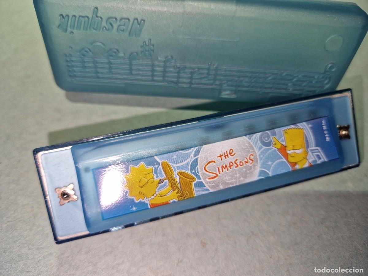 Figuras de goma y PVC: SIMPSONS - Arm&oacute;nica juguete - Nesquick - Foto 1