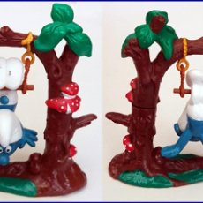 Figuras de Goma y PVC: SUPER PITUFO TRAPECIO SCHLEICH 1983 * TRAPEZE SUPER SMURF 40237