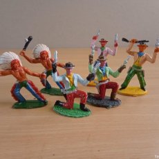 Figuras de Goma y PVC: LOTE ”B” DE FIGURAS FAR WEST- ORIGINAL MANEL SOTORRES AÑOS 60/70