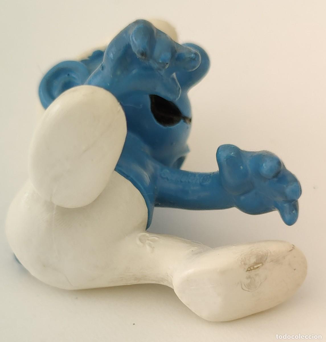 Figuras de goma y PVC: Mu&ntilde;eco Pitufo Sentado. - Foto 6