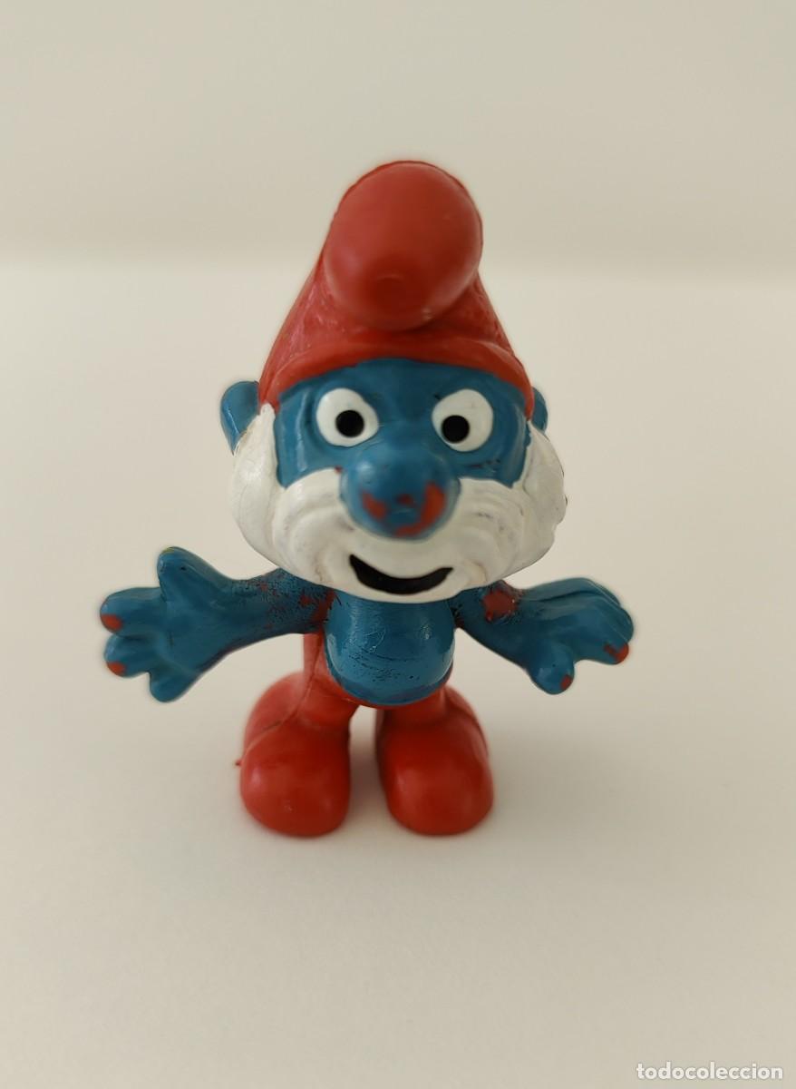 Figuras de goma y PVC: Mu&ntilde;eco Papa Pitufo - Foto 1