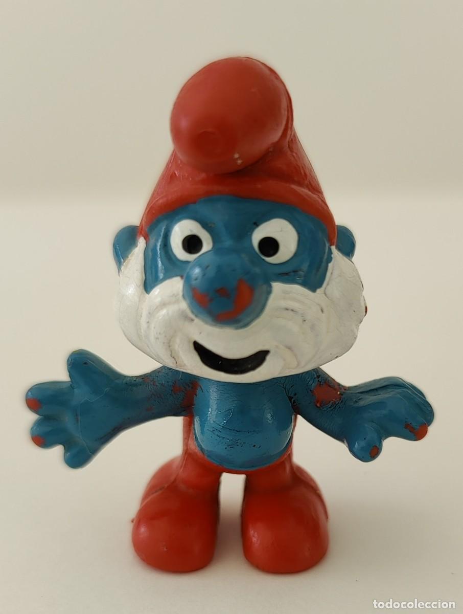 Figuras de goma y PVC: Mu&ntilde;eco Papa Pitufo - Foto 5