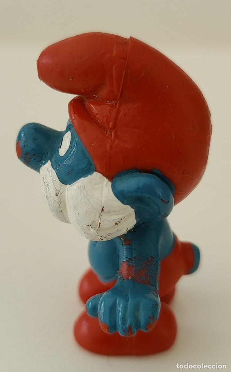 Figuras de goma y PVC: Mu&ntilde;eco Papa Pitufo - Foto 8