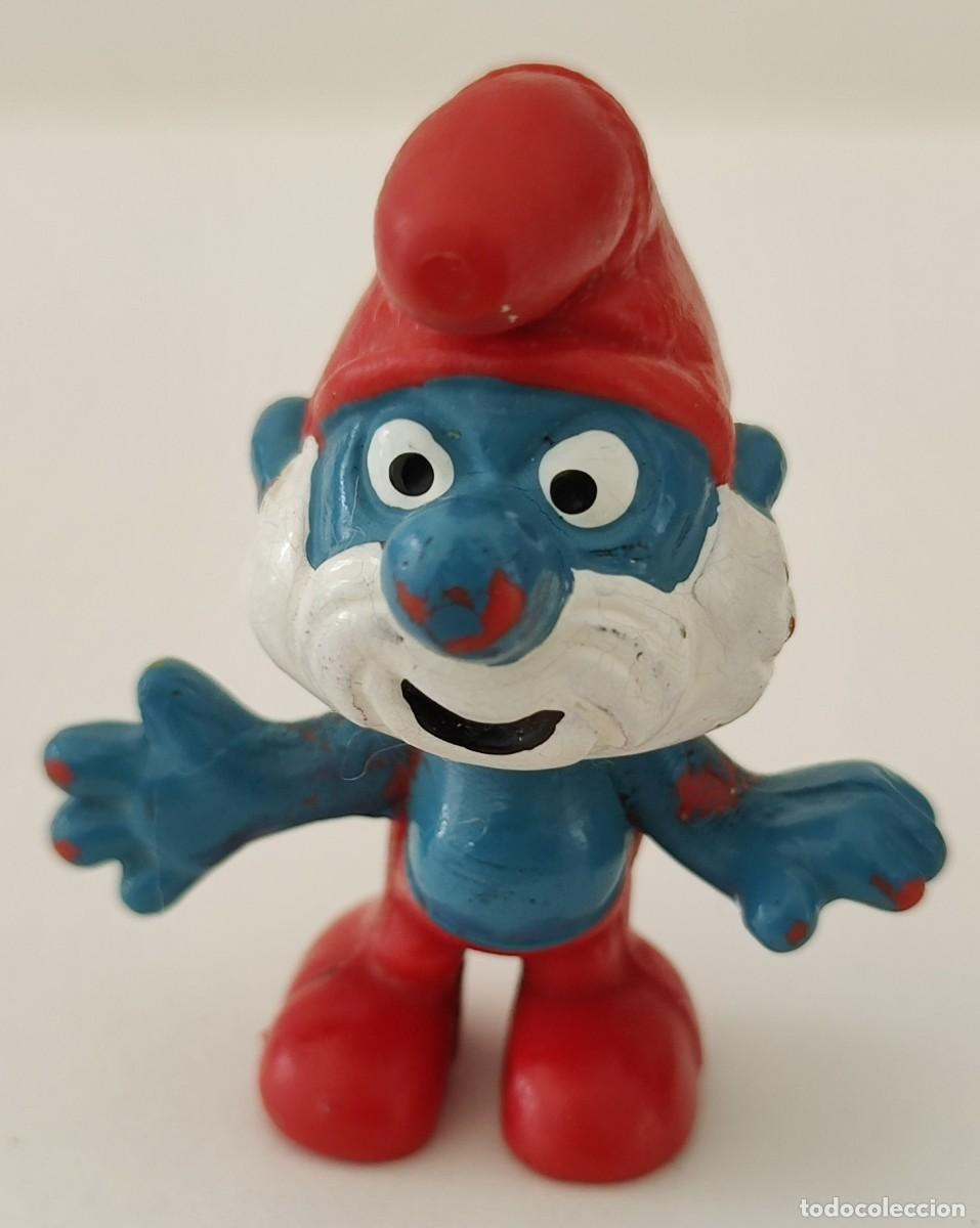 Figuras de goma y PVC: Mu&ntilde;eco Papa Pitufo - Foto 9