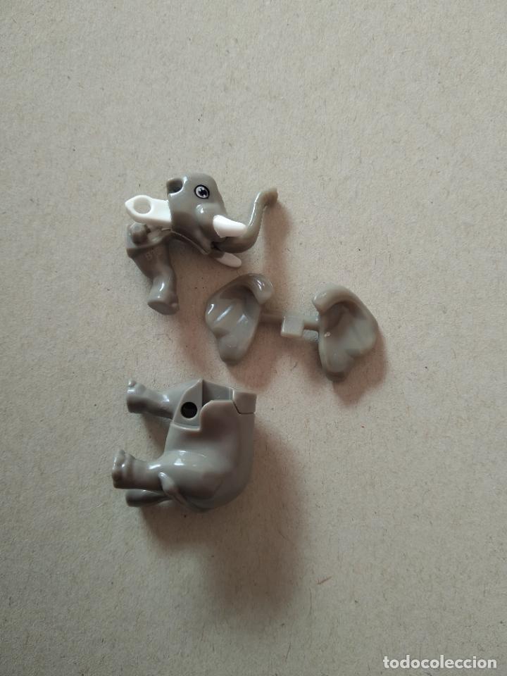 Figuras de Goma Kinder: MINI FIGURA DESMONTABLE JUGUETE ANIMAL ELEFANTE SALIO DE LOS HUEVOS KINDER