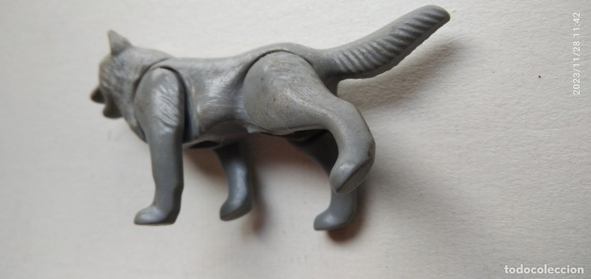 Figuras de goma y PVC: LOBO GRIS,ARTICULADO. - Foto 2