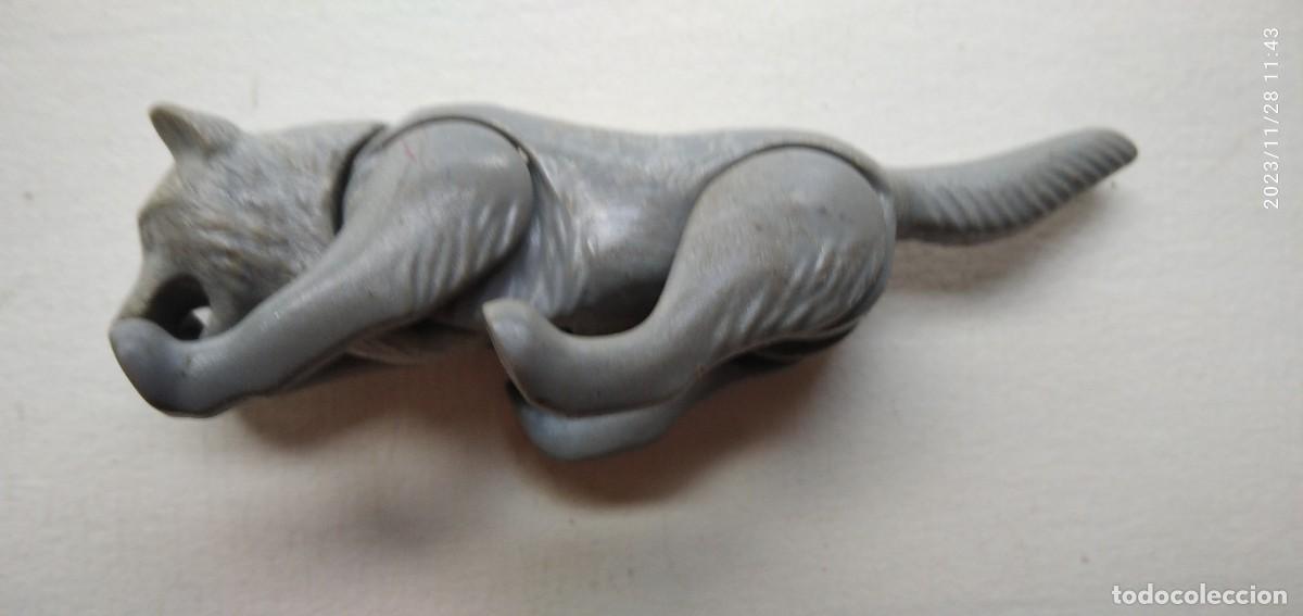 Figuras de goma y PVC: LOBO GRIS,ARTICULADO. - Foto 3