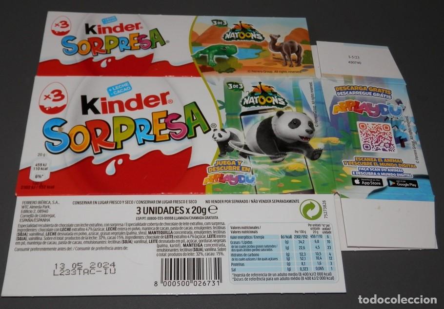 Figuras de goma Kinder: UN PACK KINDER NATOONS ES/PT - Foto 1
