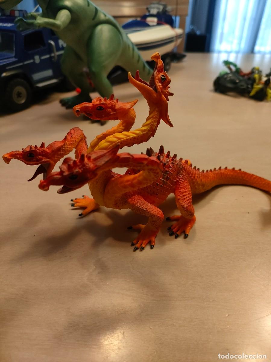 Figuras de goma y PVC: Drag&oacute;n 4 cabezas. Plastoy - Foto 1